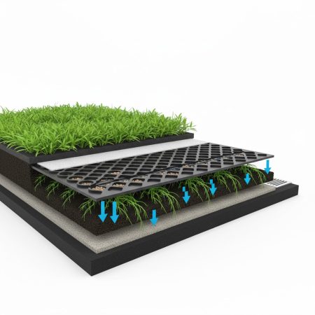 Función cumple drenaje cubierta verde Sistemas de drenaje para techos verdes: cómo elegir el más eficiente y duradero