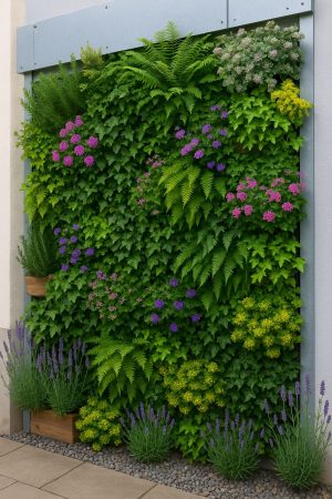 Guía para crear un jardín vertical exterior duradero y espectacular